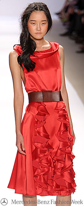Nanette Lepore Spring 2009 fashion week red dress
