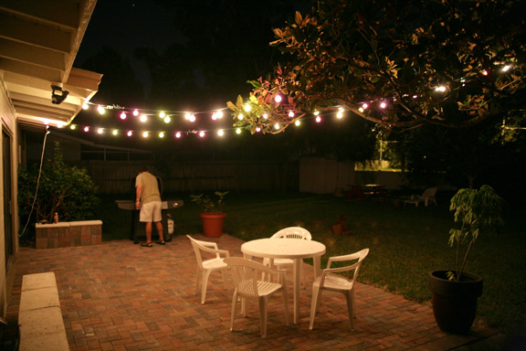 patio pavers fiesta lights